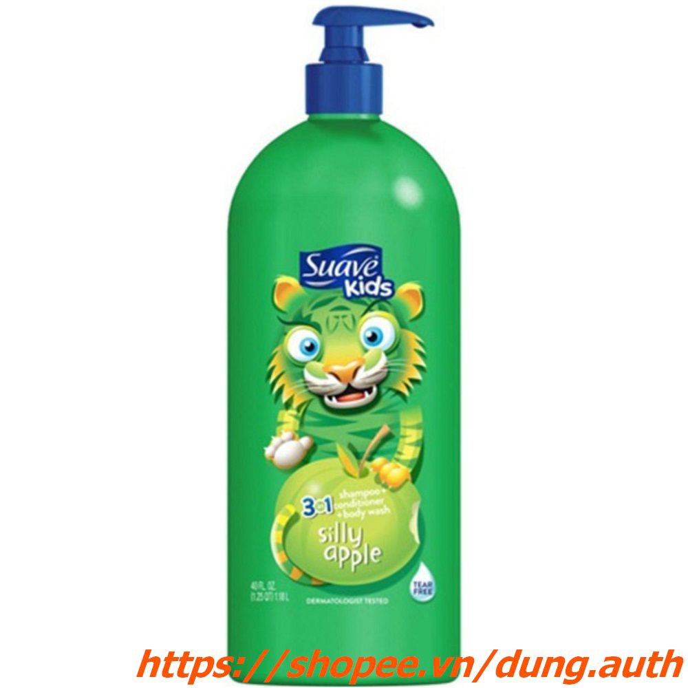 Dầu Tắm Gội Xả Tắm 1.18l Suave Kids 3 Trong 1 (Tắm, gội và xả) | BigBuy360 - bigbuy360.vn