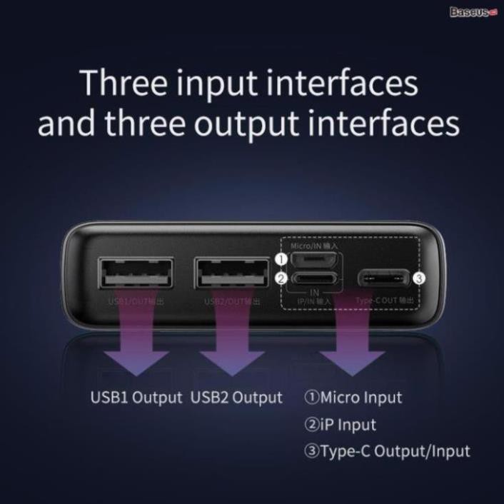 Pin dự phòng sạc nhanh Baseus Adaman Metal Digital Display Quick Charge 22.5W 20.000mAh