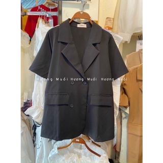 Áo blazer cộc tay 4 cúc-ảnh thật