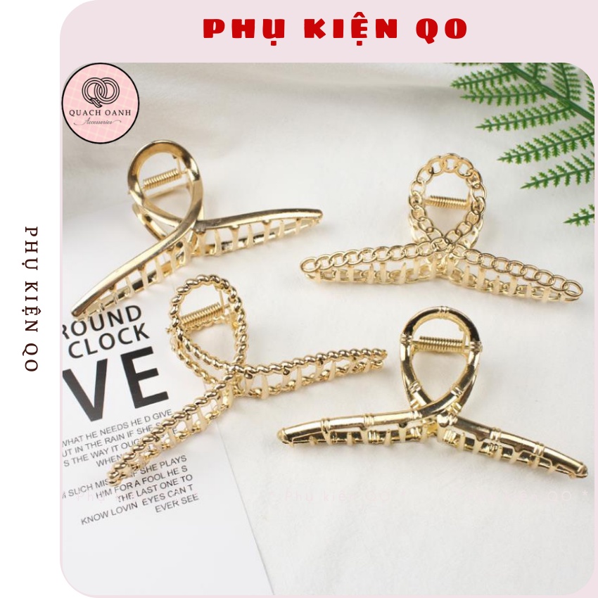 Kẹp Kim Loại Mạ Đồng Cỡ Lớn Phong Cách Hàn Quốc - Phụ Kiện QO KEP25