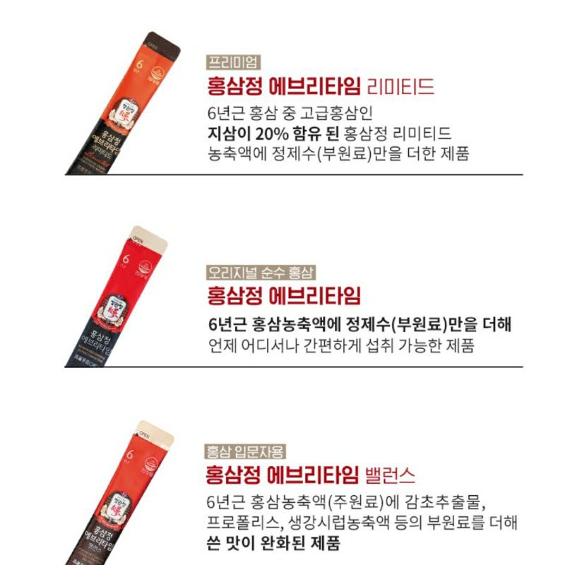 Cheong Kwan Jang Hồng sâm nước tiện sử dụng mọi lúc mọi nơi