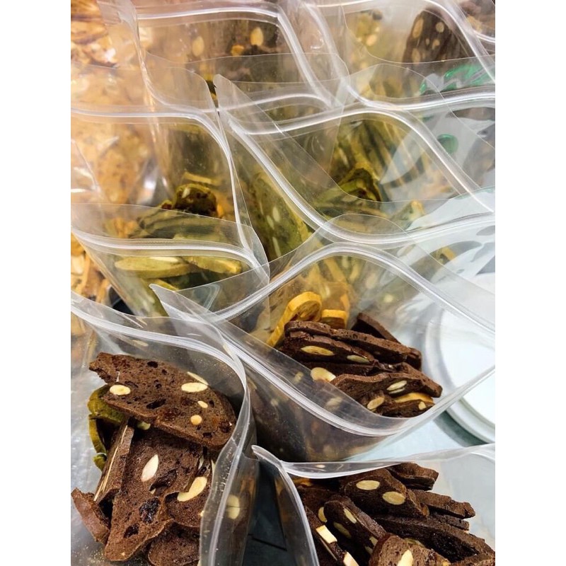 250G Bánh Biscotti nguyên cám mix 3 vị ăn kiêng