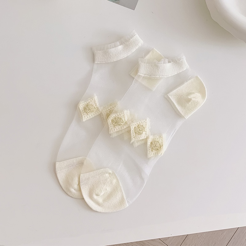 Đôi Vớ Thuyền Thoáng Khí Thấm Hút Mồ Hôi Phong Cách Nhật Bản Cho Nữ