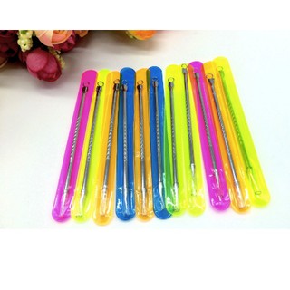 Vỉ 12 que nặn mụn 2 đầu khôgn gỉ, Que nặn mụn vỉ 12 chiếc dùng cho Spa, TMV