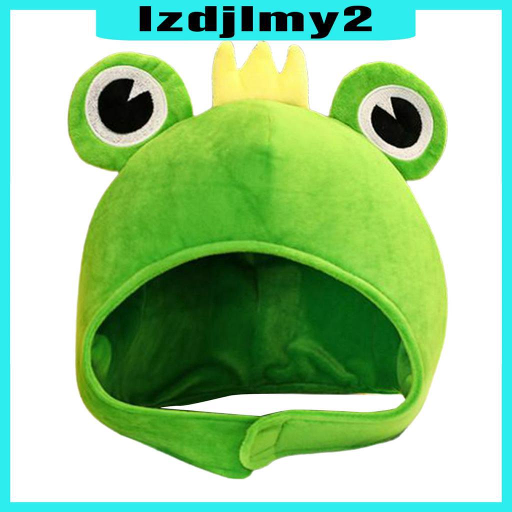 Nón Đội Hóa Trang Ếch Xanh Mắt To Nhồi Bông Dễ Thương Lzdjlmy2