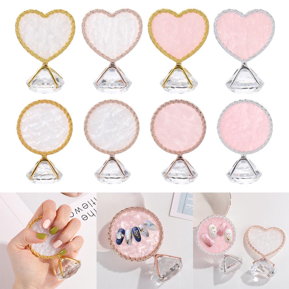 Bảng Pha Màu Sơn Móng Tay OKDEALS|Kệ Trưng Bày Móng Tay Giả Mã Não Tiện Lợi