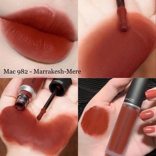 Son Kem Mac Powder Kiss Liquid Lipcolour - 982 Marrakesh-mere Màu Đỏ Đất