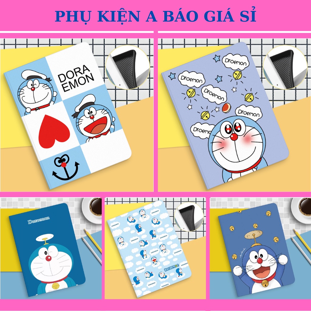 Ốp iPad Silicon hình Doremon cute ốp iPad Air 1,2,3,4,5,Gen 5,6,7,8,9,Pro 11,9.7,10.5...(AB12)