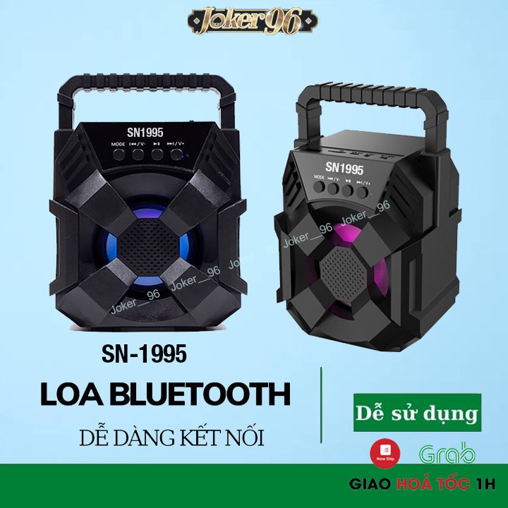 Loa Bluetooth xách tay LZ3101, lZ3103 nhỏ gọn, đèn led nhấp nháy, 3 màu: Đen, Đỏ, Xanh, Hỗ trợ cắm thẻ nhớ, USB