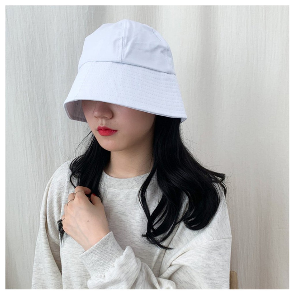 Nón nữ, Mũ bucket trơn vành cụp, mũ bo nam nữ, nhiều màu, phù hợp đi học đi chơi phong cách Ulzzang M12 - Hayna Hats