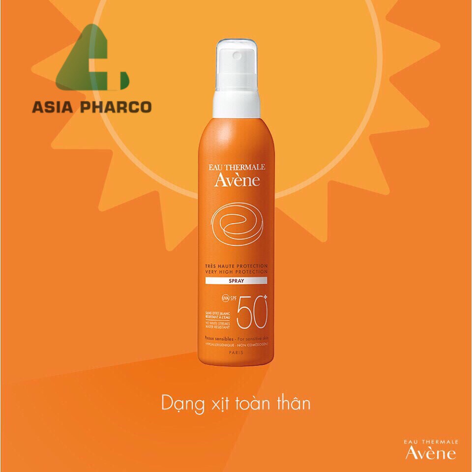 Xịt chống nắng bảo vệ toàn thân Protection Spray SPF50+ 200ml Avene