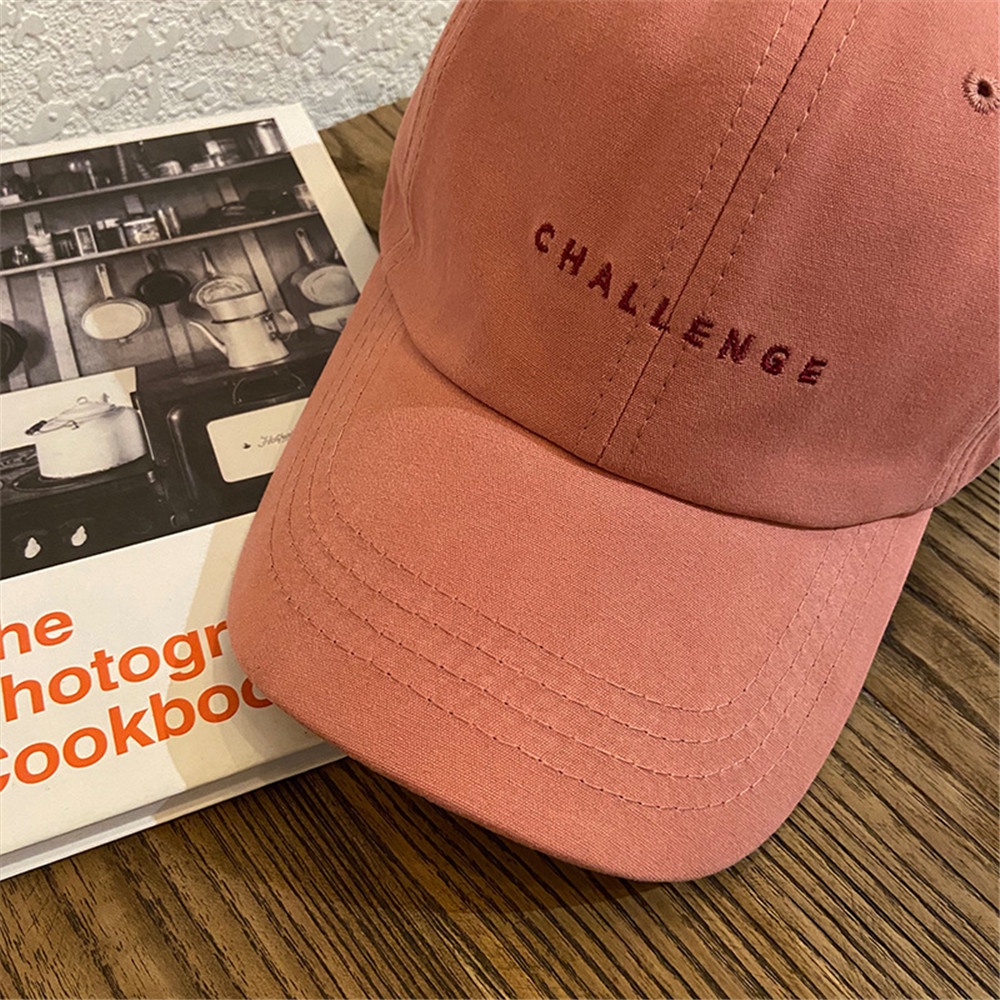 Mũ lưỡi trai thêu chữ phong cách Hàn Quốc