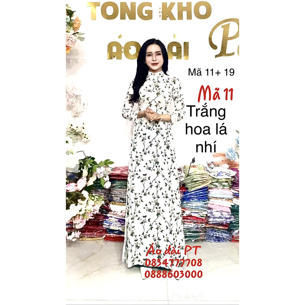 [Freeship đơn từ 0đ] ] Áo dài lụa nhật 👗 FREESHIP 👗 Áo dài chất lụa Nhật in 3D đẹp