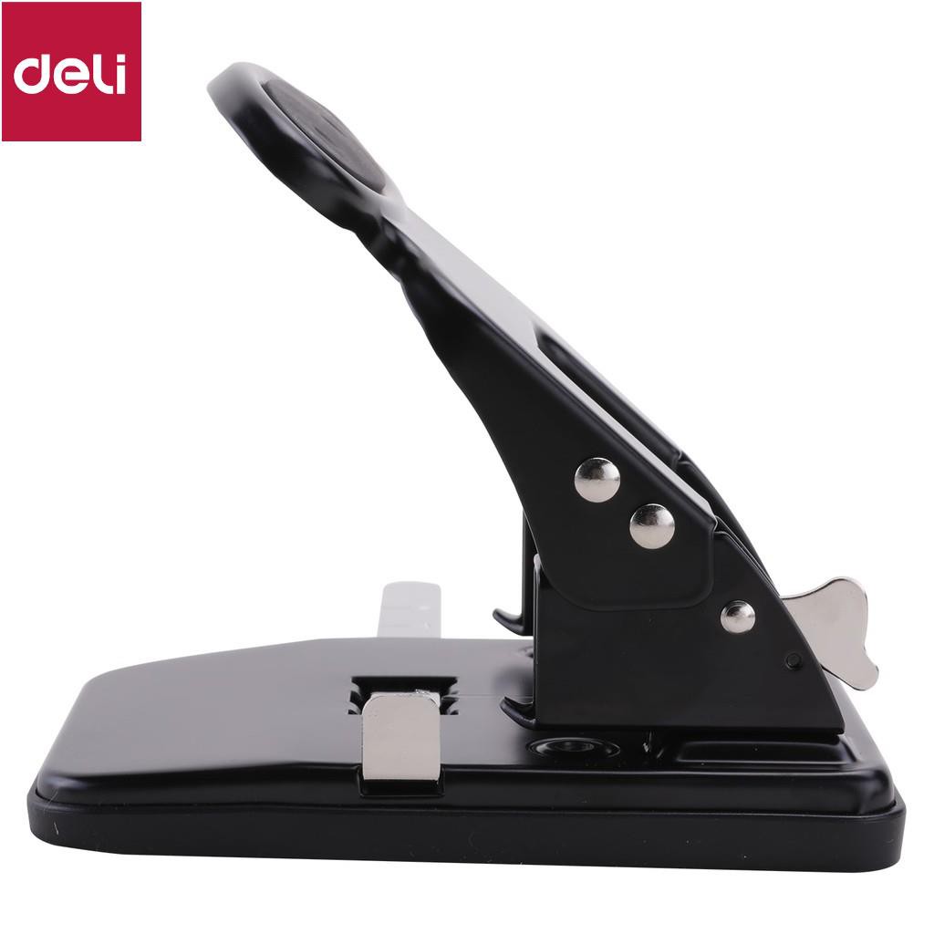 Máy đục lỗ kim loại 35 tờ Deli, Đen, xanh dương, ghi xám - 1 cái E0117 [Deli]