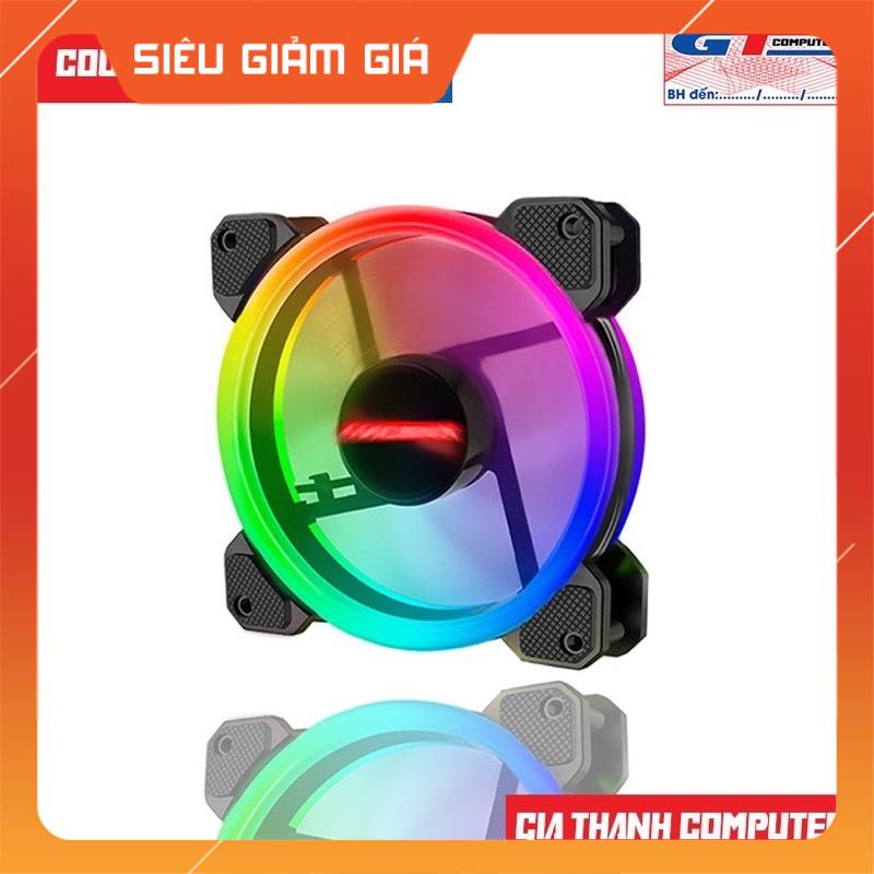 Fan Case Coolmoon/Coolman Sunshine 12cm RGB có kèm Hub và Remote Control Led