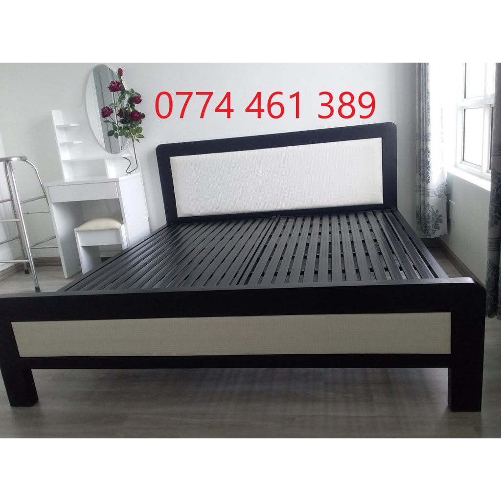 Giường ngủ giá rẻ ngang 1m8-giường sắt chắc chắn hiện đại ship nhanh hcm BD