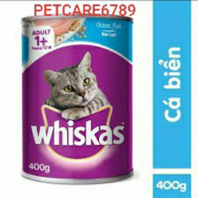 pate mèo lon Whiskas 400g