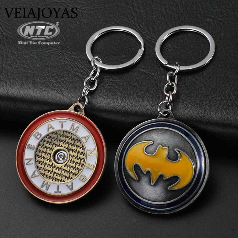 Móc khóa inox Avengers siêu nhân Batmen - có thể xoay 360 độ (Nhiều màu)