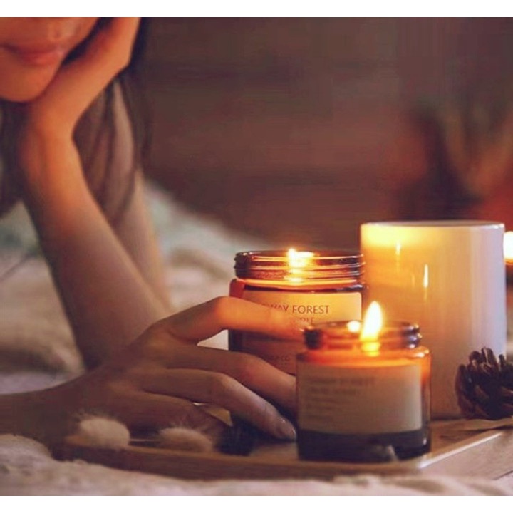❅ Size Lớn 200gr - 450gr ❅ Nến Thơm Thư Giãn Không Khói Cao Cấp Tinh Dầu Thiên Nhiên Aromatic Life