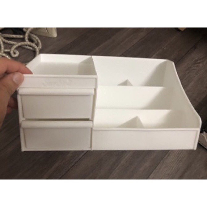 Kệ để mỹ phẩm nhựa đa năng 3 tầng sang trọng