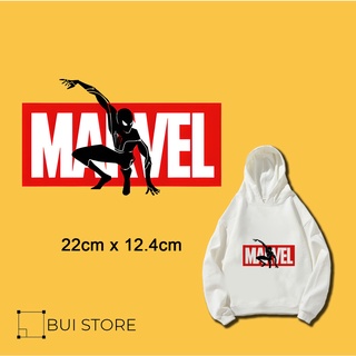 Miếng ủi truyền nhiệt offset dán trang trí quần áo hình MARVEL SPIDER MAN