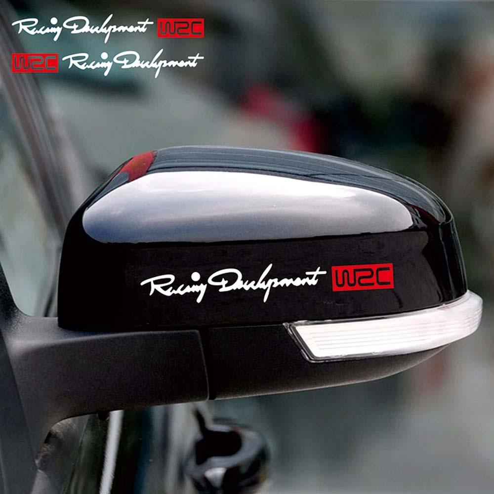 Đề Can Dán Tay Nắm Cửa Xe Hơi Bằng Vinyl Chống Nước In Chữ WRC World Racing