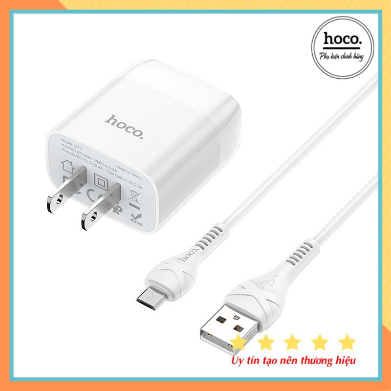 Bộ Sạc Nhanh Dành Cho Iphone - Android Hoco  C73 Chính Hãng - Bảo Hành 12 Tháng