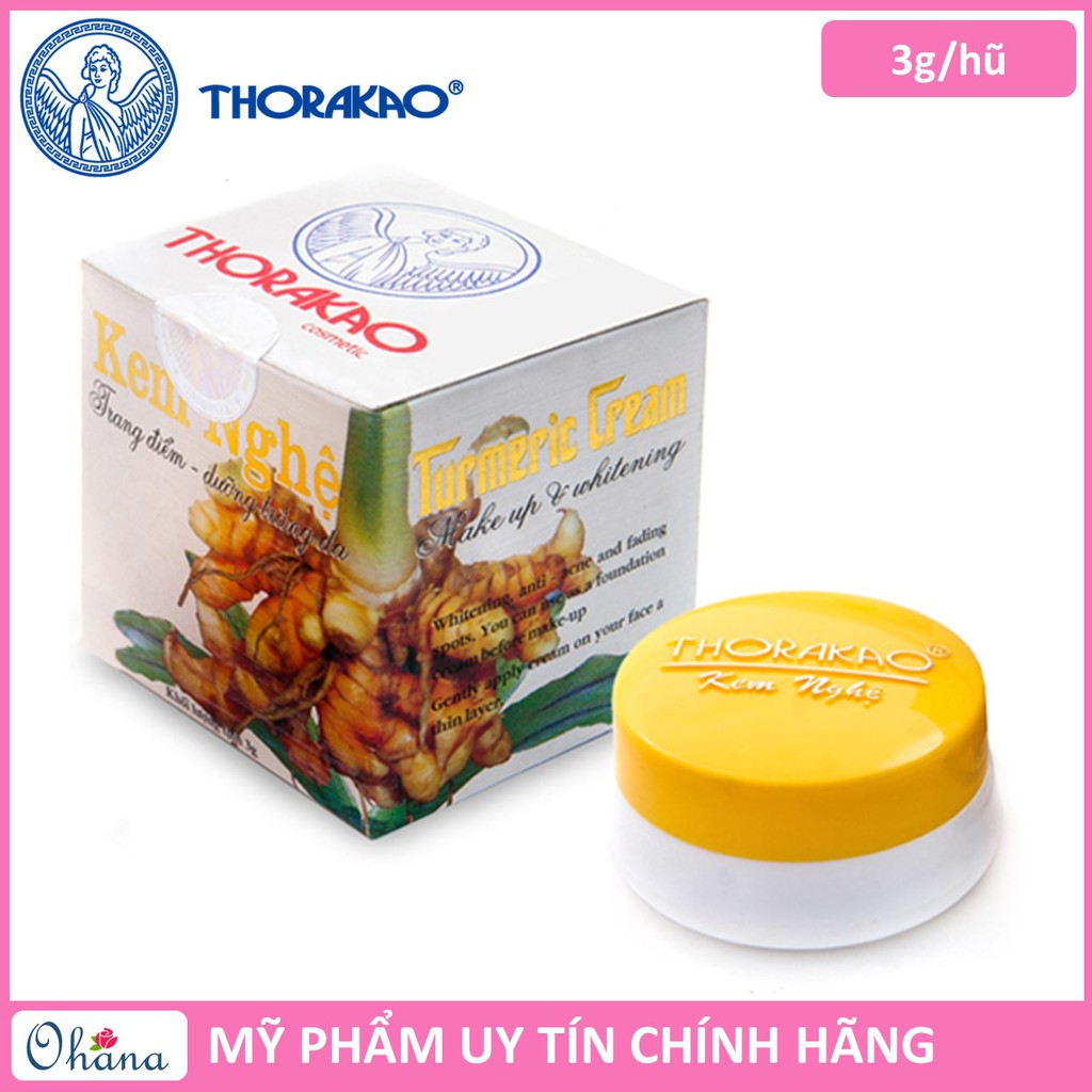 Kem nghệ dưỡng trắng da Thorakao 3g