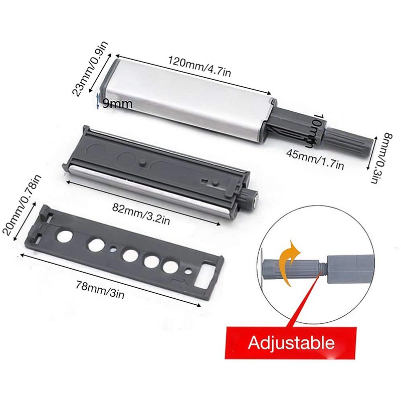Bộ 6 Bản Lề Dạng Nhấn Cho Cửa Tủ Nhà Bếp Chuyên Dụng