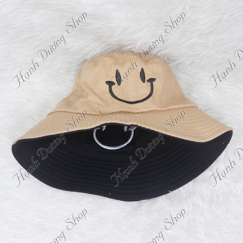 Mũ Nón tai bèo mặt cười 2 mặt độc đáo phong cách thời trang phù hợp cả nam và nữ
