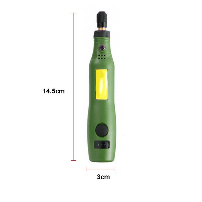 Bộ Dụng Cụ Xoay Đánh Bóng Mini Không Dây Sạc USB 3.7V Đa Năng