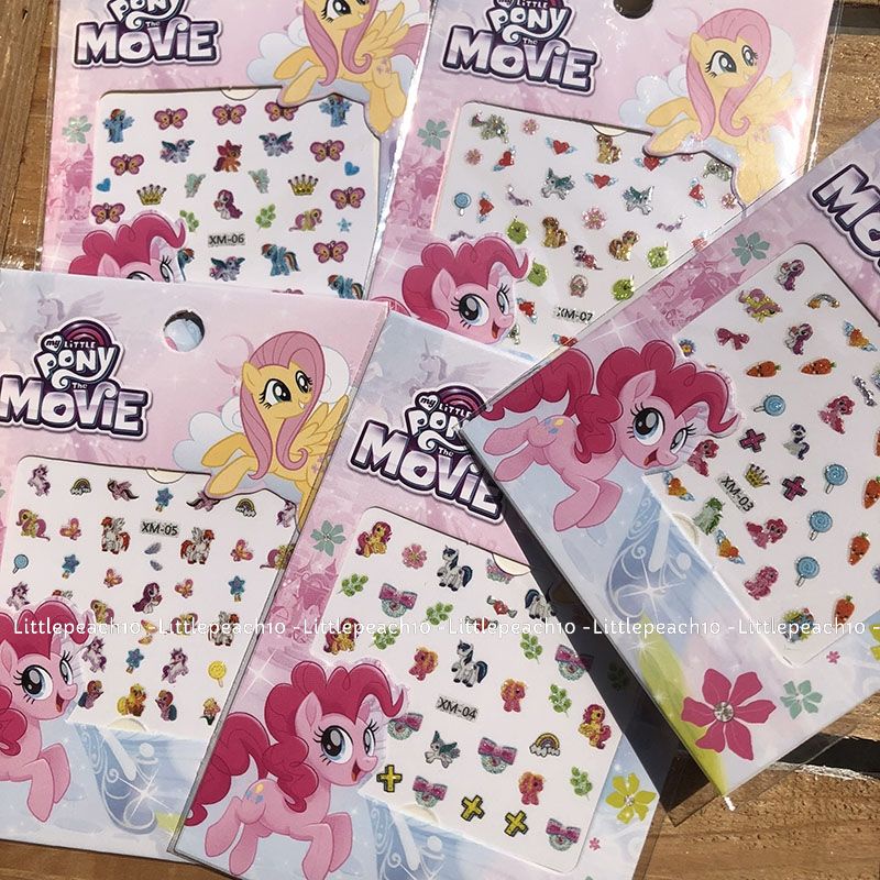 Nail Sticker Disney,Sticker dán móng tay đủ hình Frozen Princess Toy Pony Minnie Kitty cho bé
