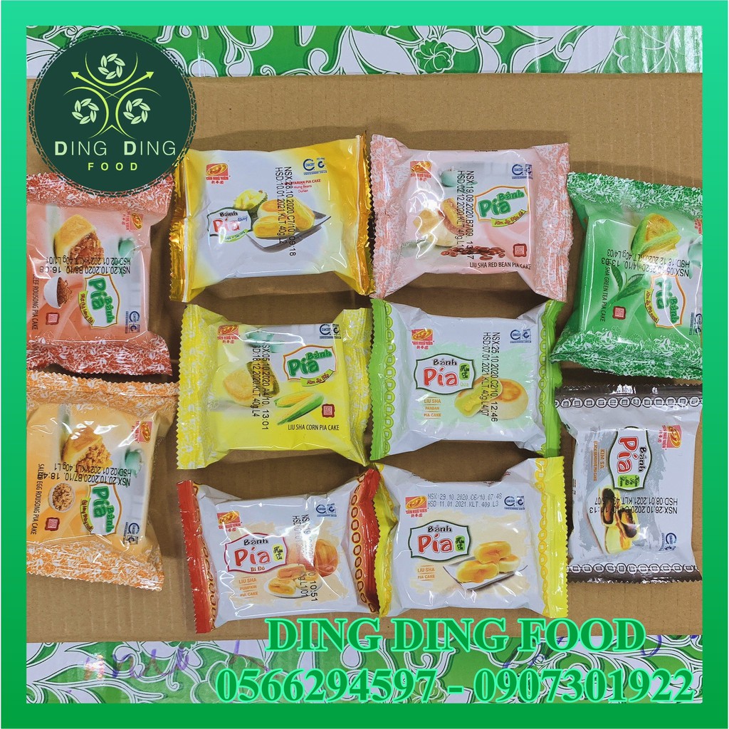 [ 10 Cái 10 Vị Khác Nhau ] Bánh Pía Mini Kim Sa TÂN HUÊ VIÊN - DING DING FOOD