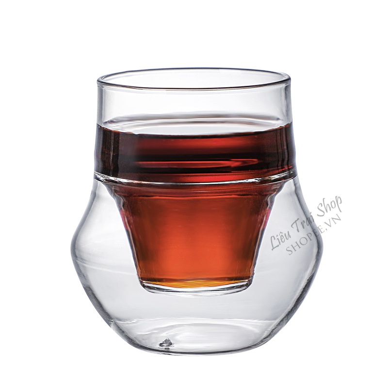 Ly cà phê thủy tinh 2 lớp ly espresso phong cách châu Âu