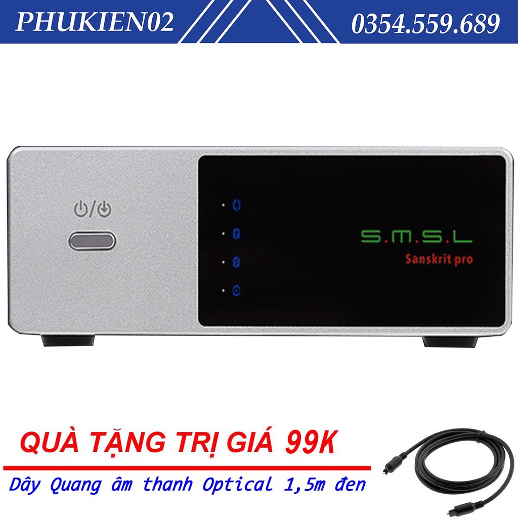 (Quà tặng 99k) Bộ Giải Mã Âm Thanh SMSL Sanskrit-PRO DAC Bộ chuyển đổi kỹ thuật số, mã đầu vào USB / Quang / Đồng trục