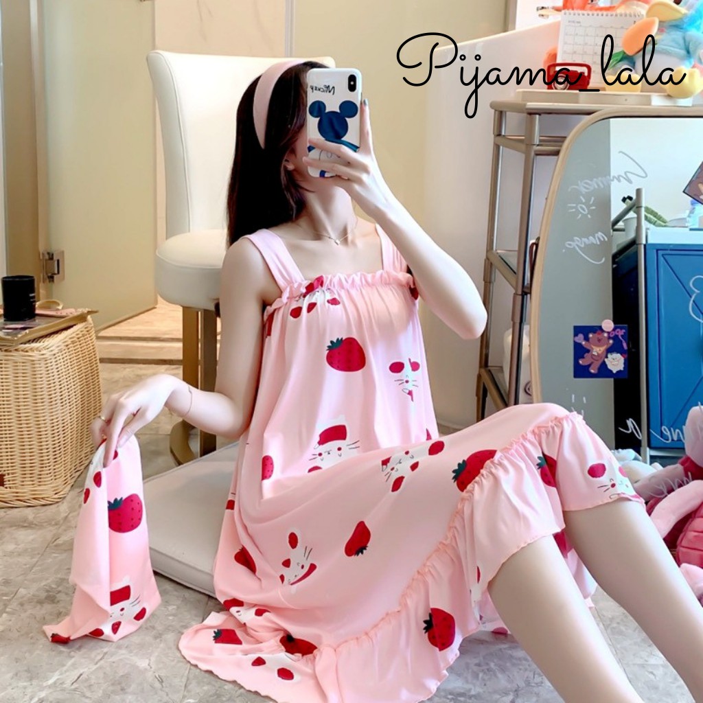 🌹Váy Ngủ Đẹp 🌹 Váy Ngủ Nữ 2 Dây Bản to Họa Tiết Xinh Xắn Chất Mát  Siêu Hót | BigBuy360 - bigbuy360.vn