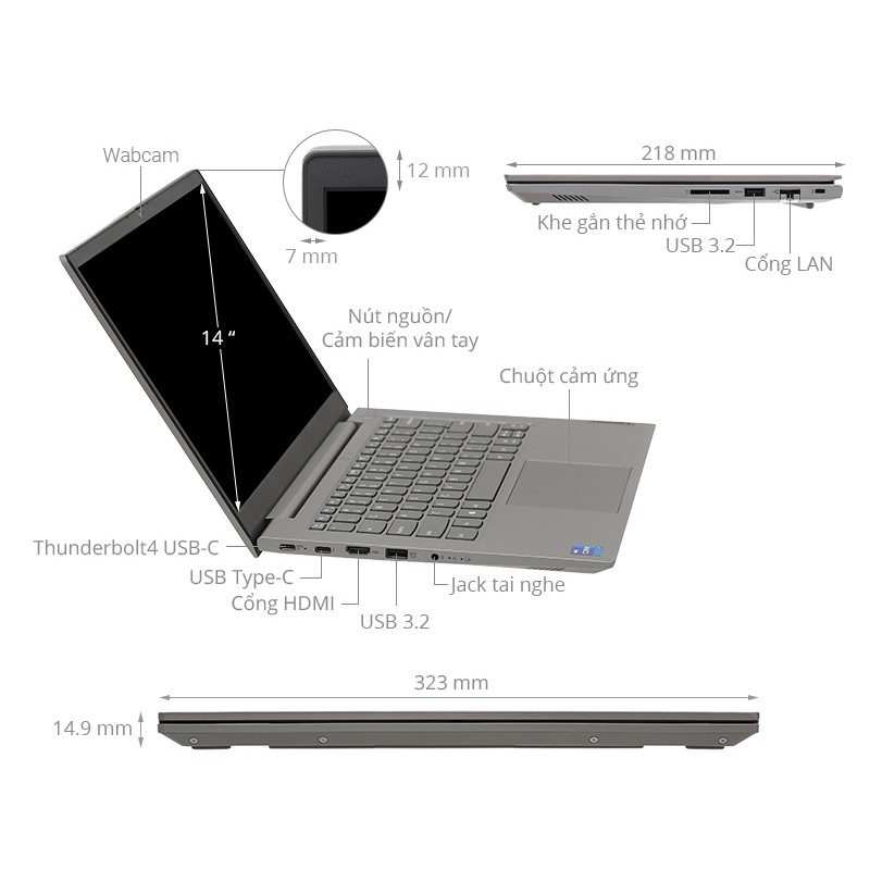 Laptop Lenovo ThinkBook 14 G2 ITL 20VD00Y0VN