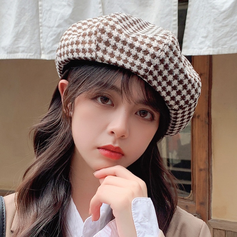 Mũ nồi họa sĩ thời trang thu đông phong cách Hàn Quốc cho bé