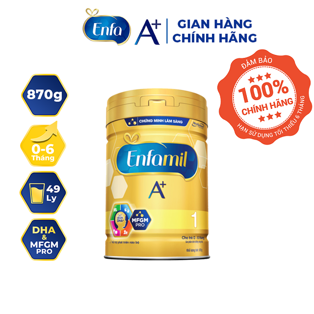 Sữa bột Enfamil A + 1 830g