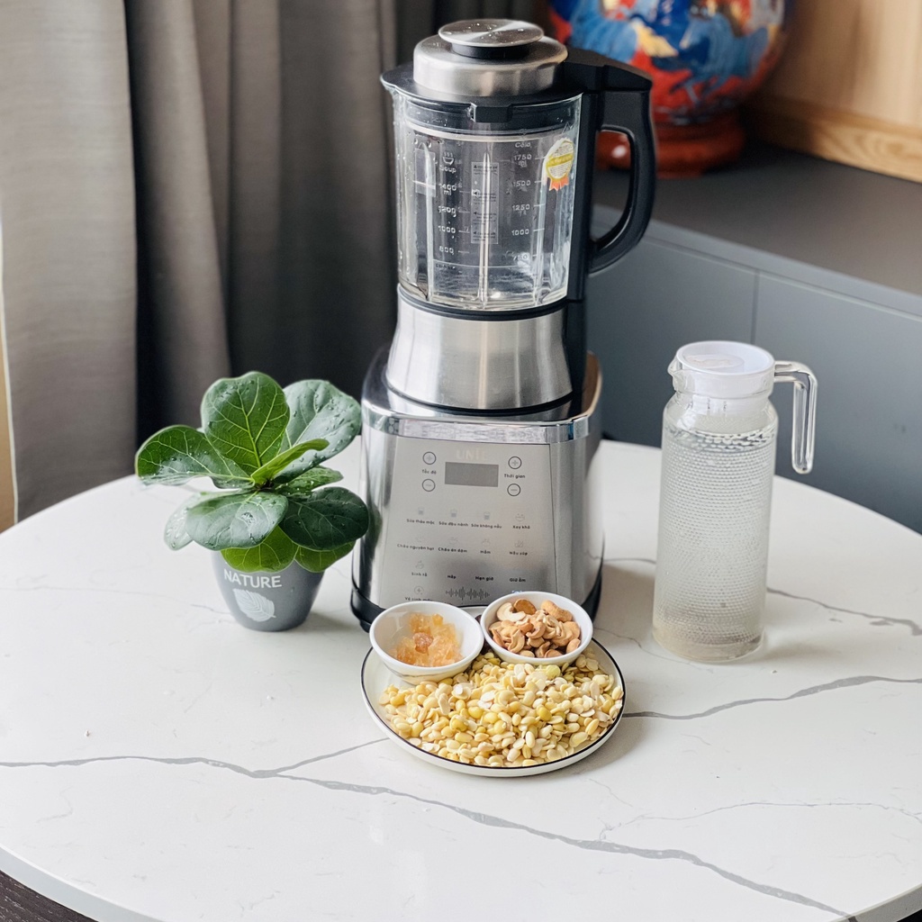 Máy làm sữa hạt,Máy nấu sữa hạt công suất 1800W dung tích 1.75L xay nấu đa năng bảo hành 24 tháng