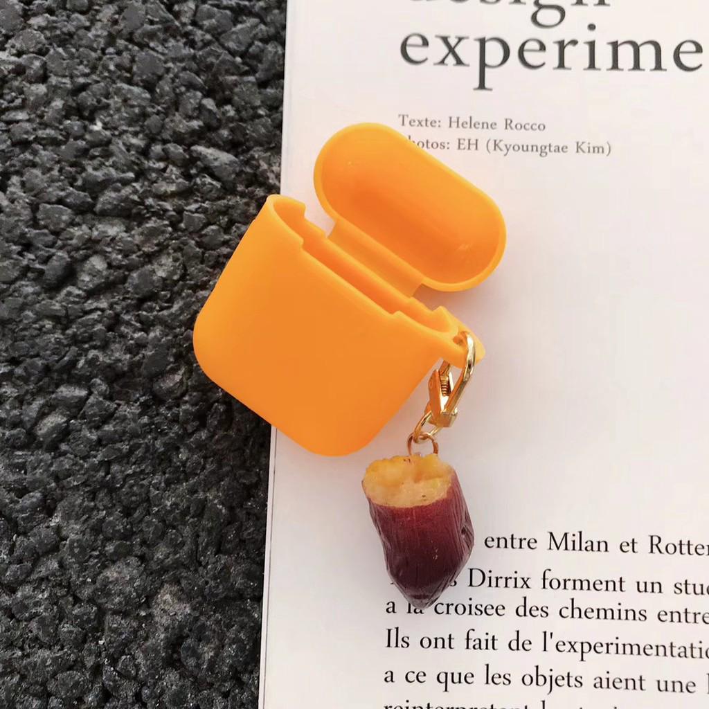 Vỏ nhựa bảo vệ Airpod có móc khoá hình khoai tây dễ thương