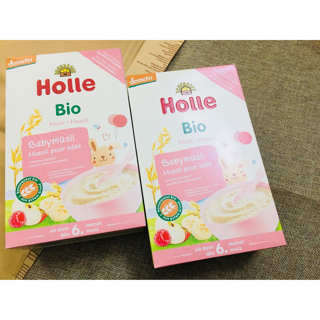 Bột ăn dặm ngũ cốc hoa quả hữu cơ Holle 6M (250gr)