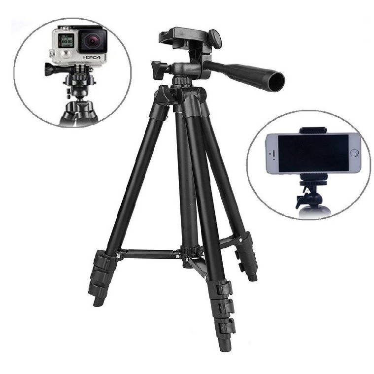 Chân hỗ trợ chụp ảnh cao cấp Tripod TF-3120 mẫu mới nhất tặng kèm Remote Bluetooth