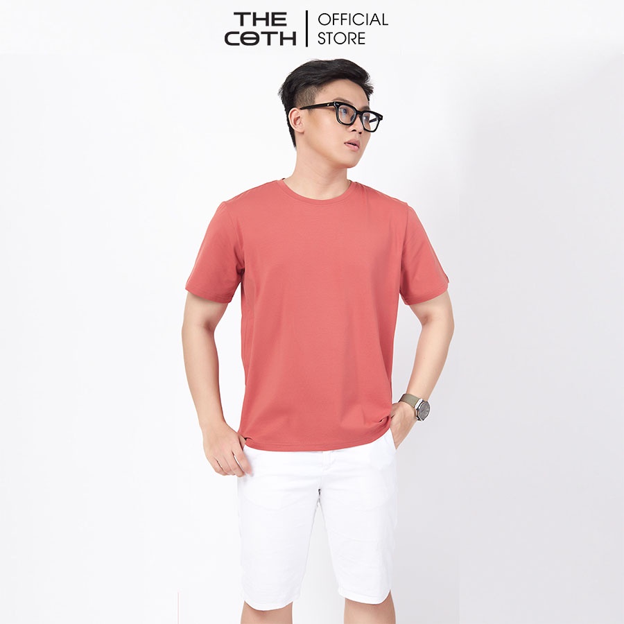 Áo Thun Trơn Nam Hàng Hiệu Đẹp Cotton Cao Cấp, Cổ Tròn thoáng mát Thương Hiệu THE COTH AT1M1001