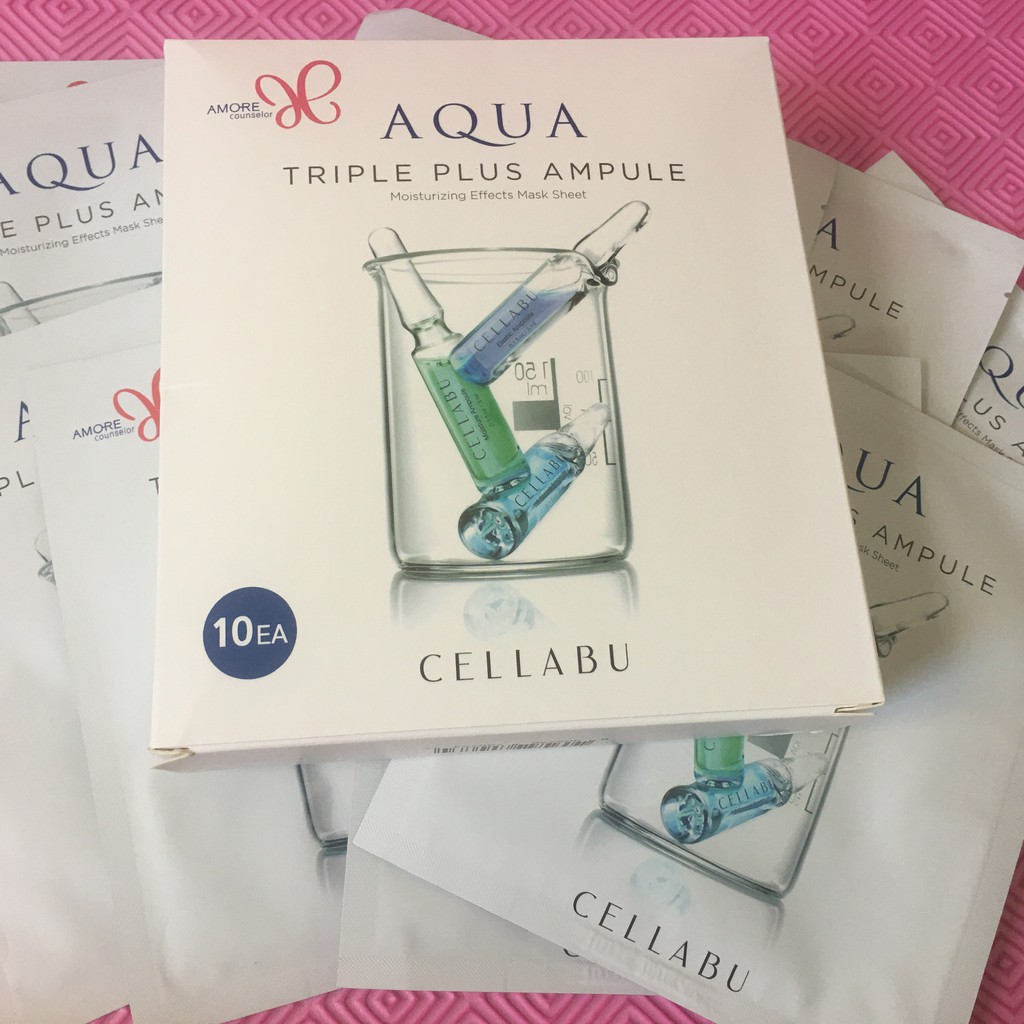 Mặt nạ dưỡng trắng sáng da cấp tốc AMORE AQUA TRIPLE PLUS AMPOULE (1 miếng)