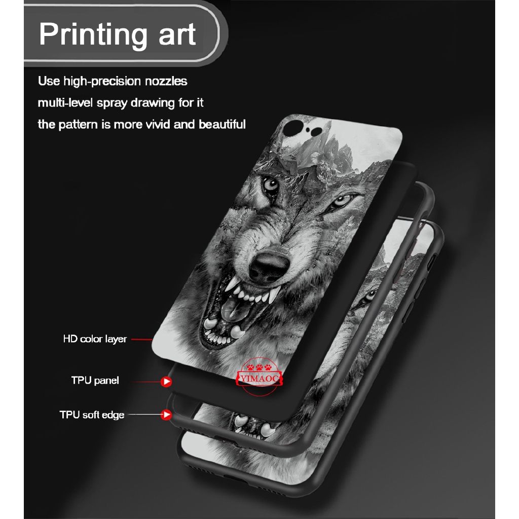 Samsung A3 2016 2017 A5 A6 Plus 2018 A7 A8 A9 J6 525B wolf animal Soft Case