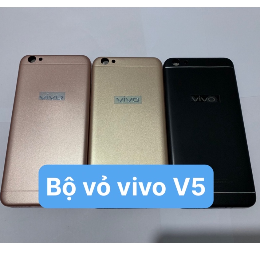 Bộ vỏ điện thoại full zin Vivo V5 / V5s ( dùng chung) - bộ gồm lưng, sường, phím bấm, kính camera