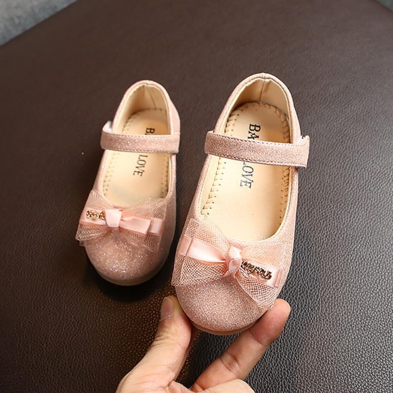 Giày Búp Bê Phối Nơ Xinh Xắn Dành Cho Bé Gái