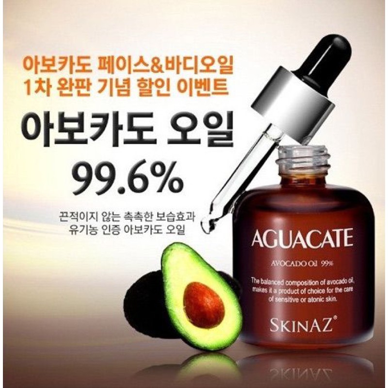  Tinh chất bơ AGUACATE 99,6% Skinaz Hàn Quốc