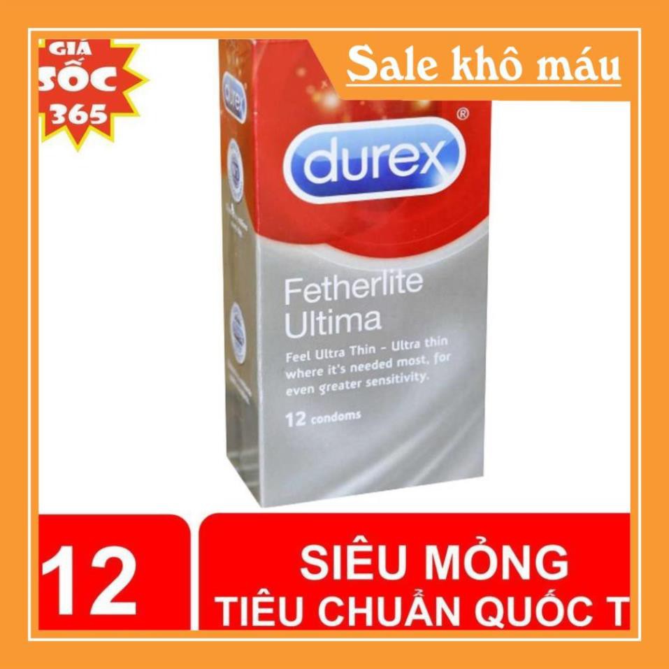 [Giá Tốt-Chính Hãng]Bao Cao Su Durex Fetherlite Siêu Mỏng - Hộp 12 Cái Love